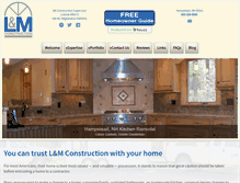 Tablet Screenshot of landmconstructioninc.com